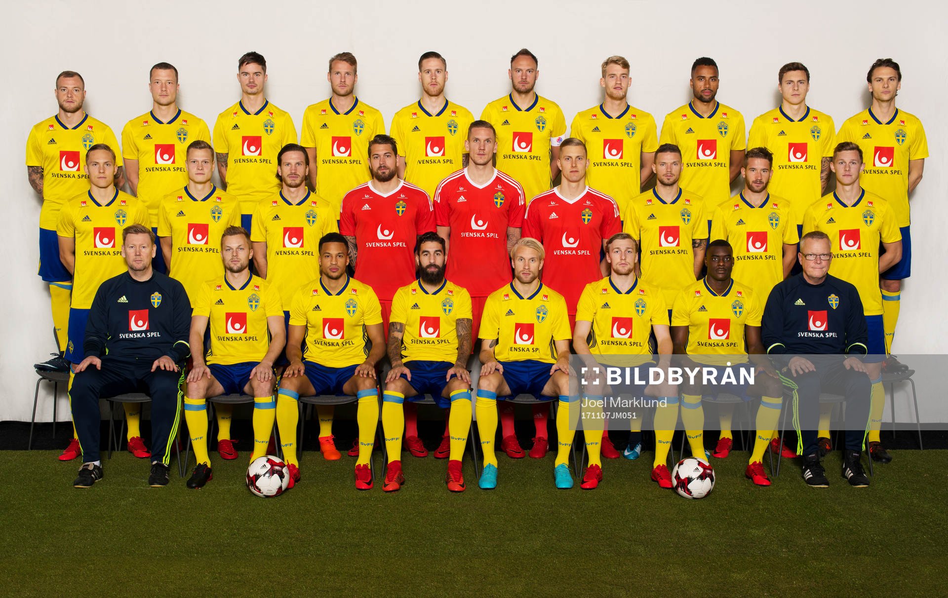 Lagbild av Sveriges fotbollslandslag
