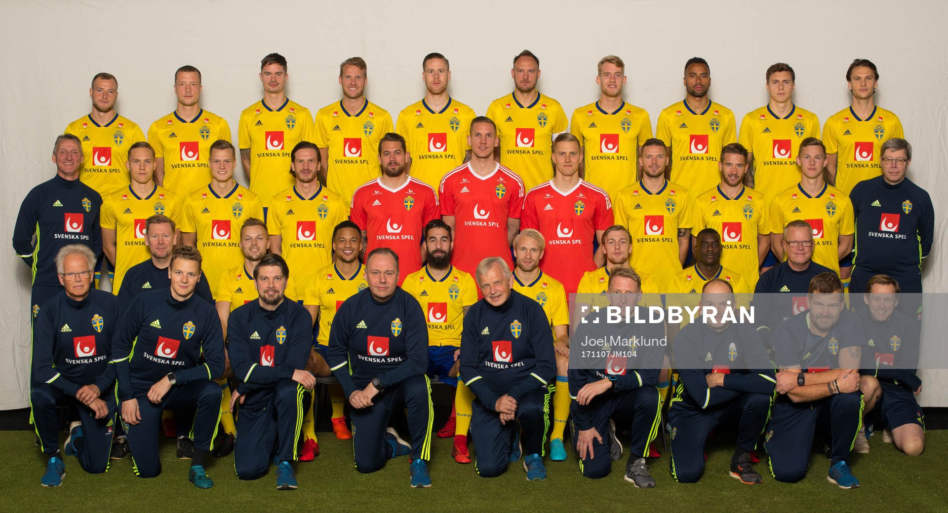 Lagbild av Sveriges fotbollslandslag