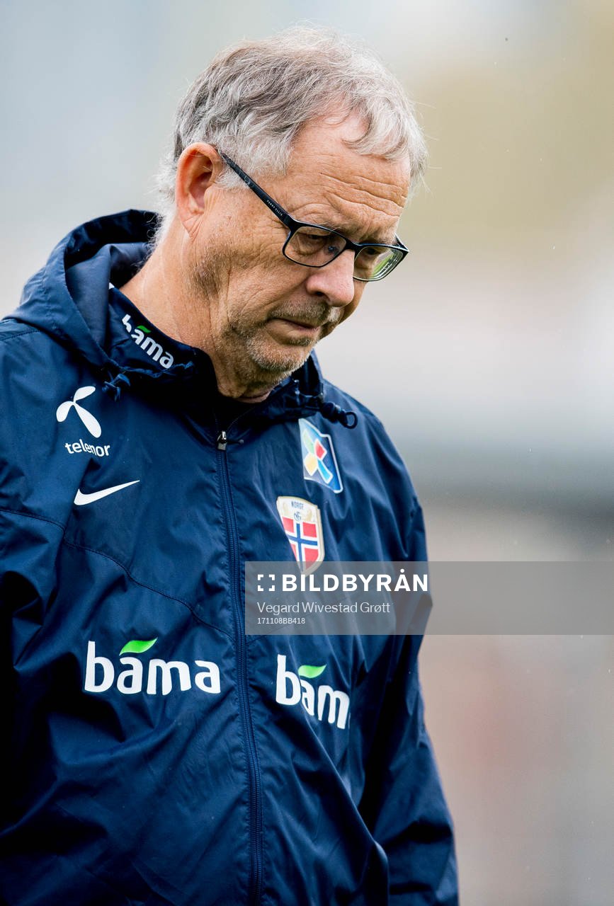 Lars Lagerbäck, head coach of Norway