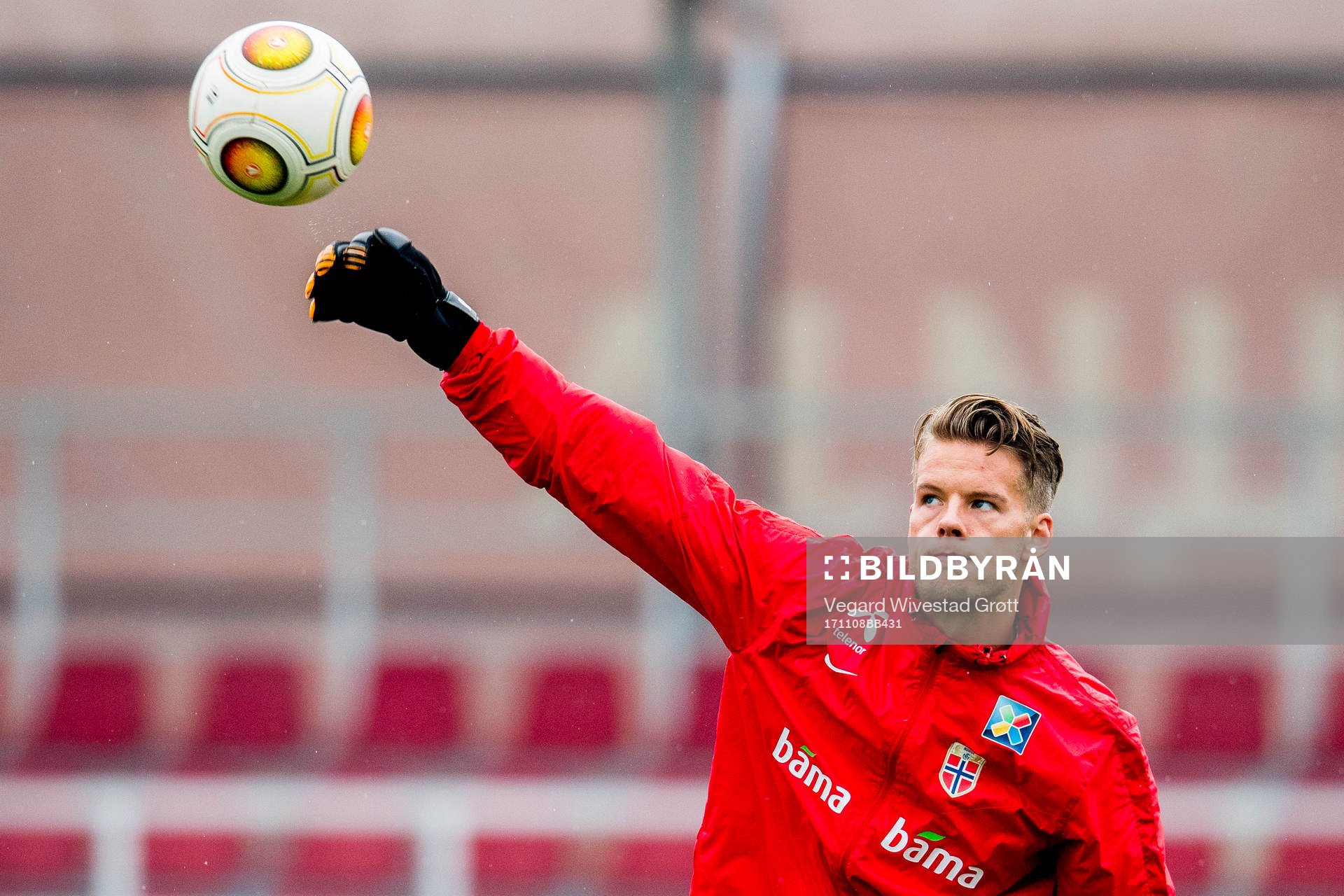 Goalkeeper Ørjan Nyland of Norway