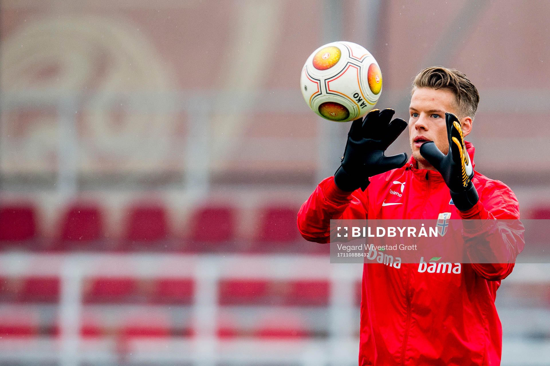 Goalkeeper Ørjan Nyland of Norway
