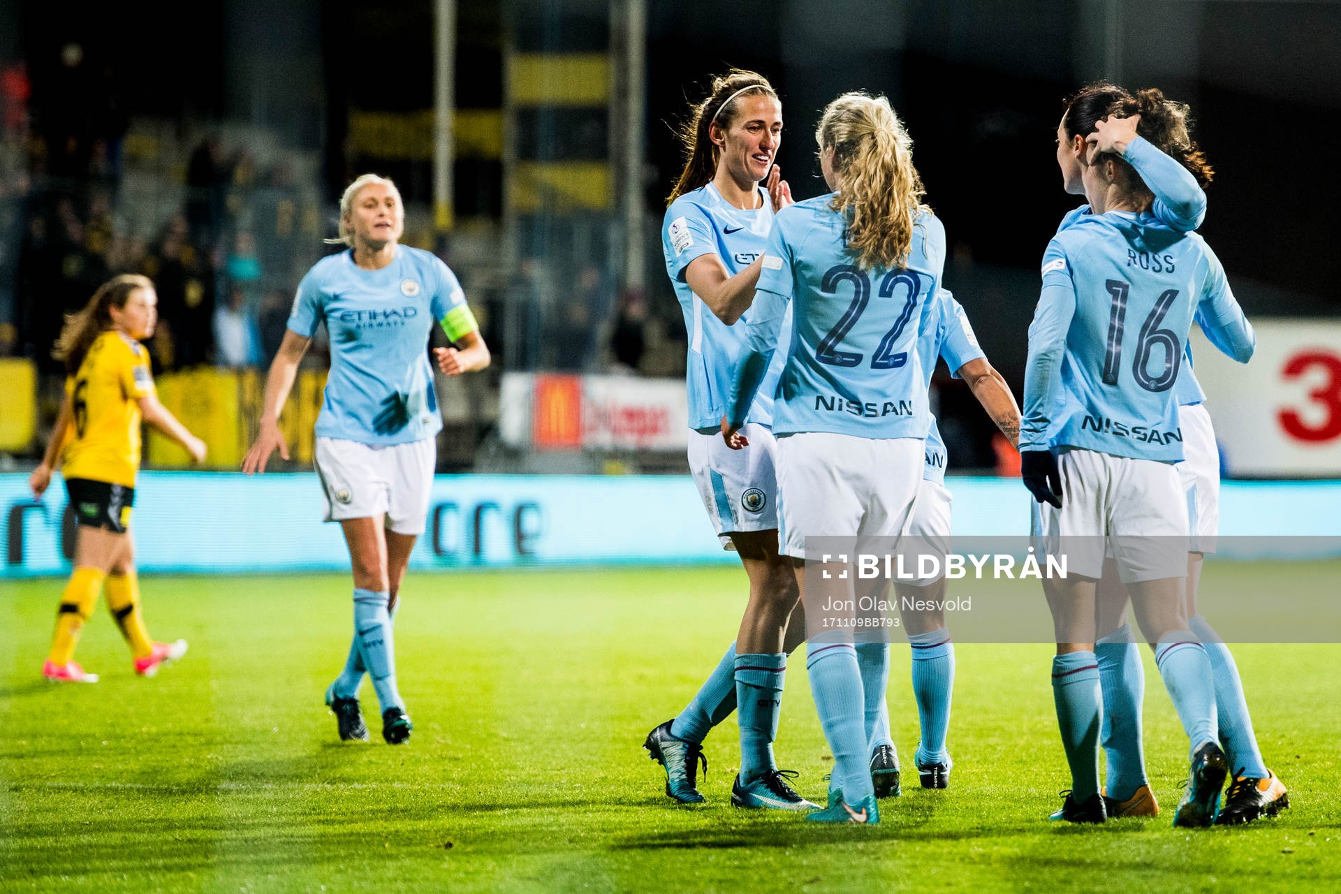 Manchester City celebrates 4-0