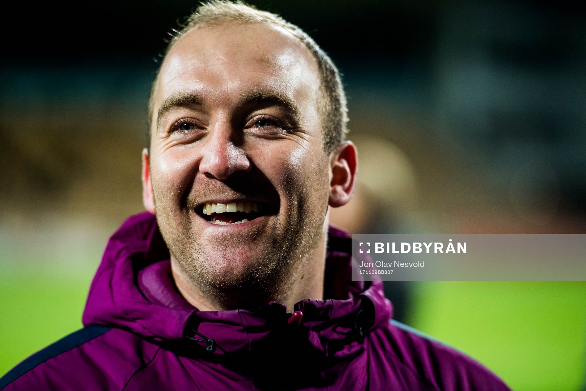 Nicholas Cushing, head coach of Manchester City, after the UEFA Women's Champions League match between LSK Kvinner and Manchester City on November 9, 2017 in Lillestrøm.