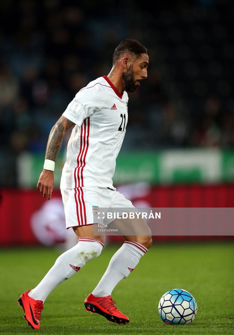 Fotboll, Träningsmatch, Iran - Panama: Fifa World Cup Russia 2018 Friendly Matchs / Iran vs Panama 2-1 ,Merkur Arena Graz (Aut) / Ashkan DEJAGAH (Iran) den 9 november 2017 i Graz
