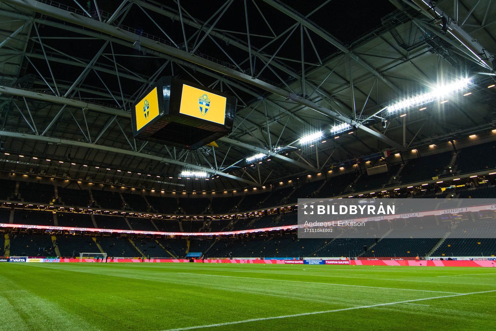 Generell vy över Friends Arena
