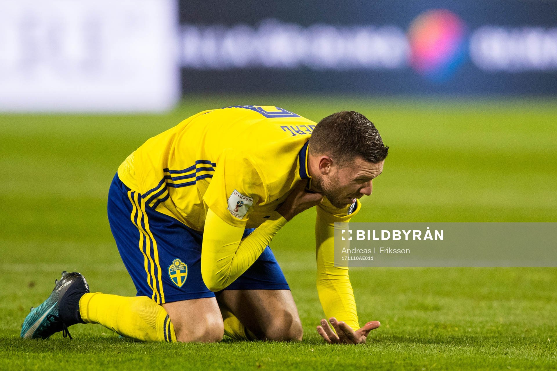 Sveriges Marcus Berg har ont