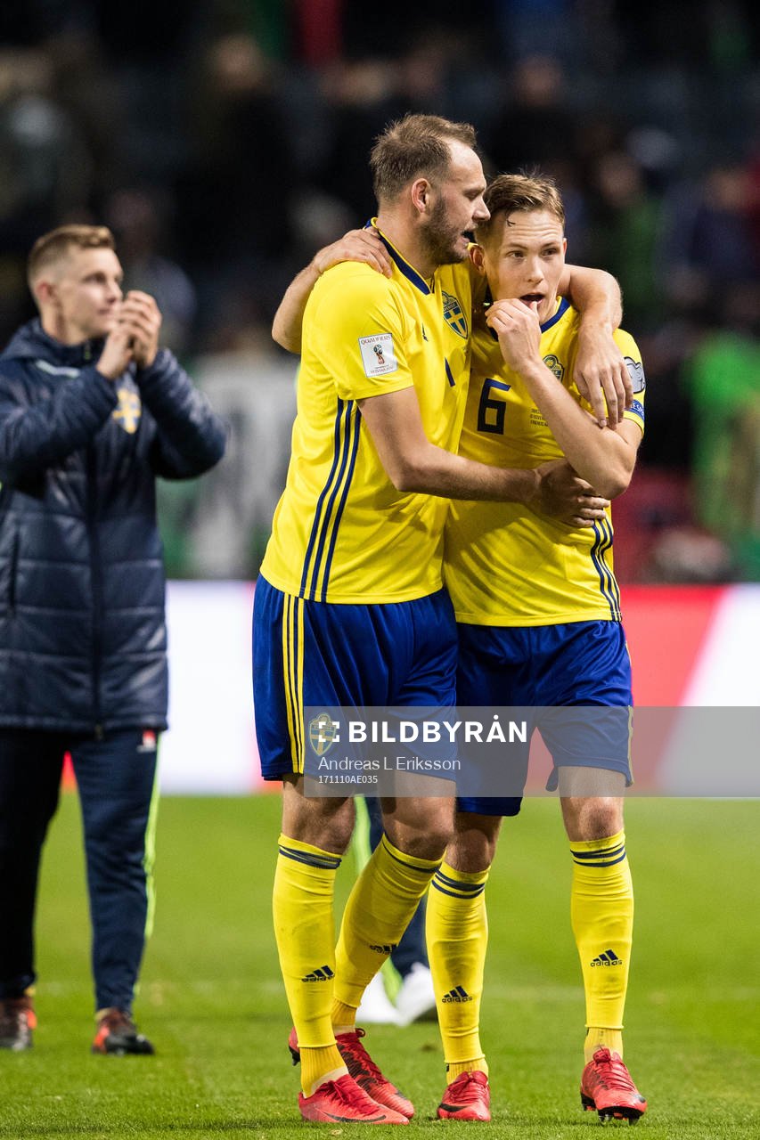 Sveriges Andreas Granqvist kramar om Ludwig Augustinsson