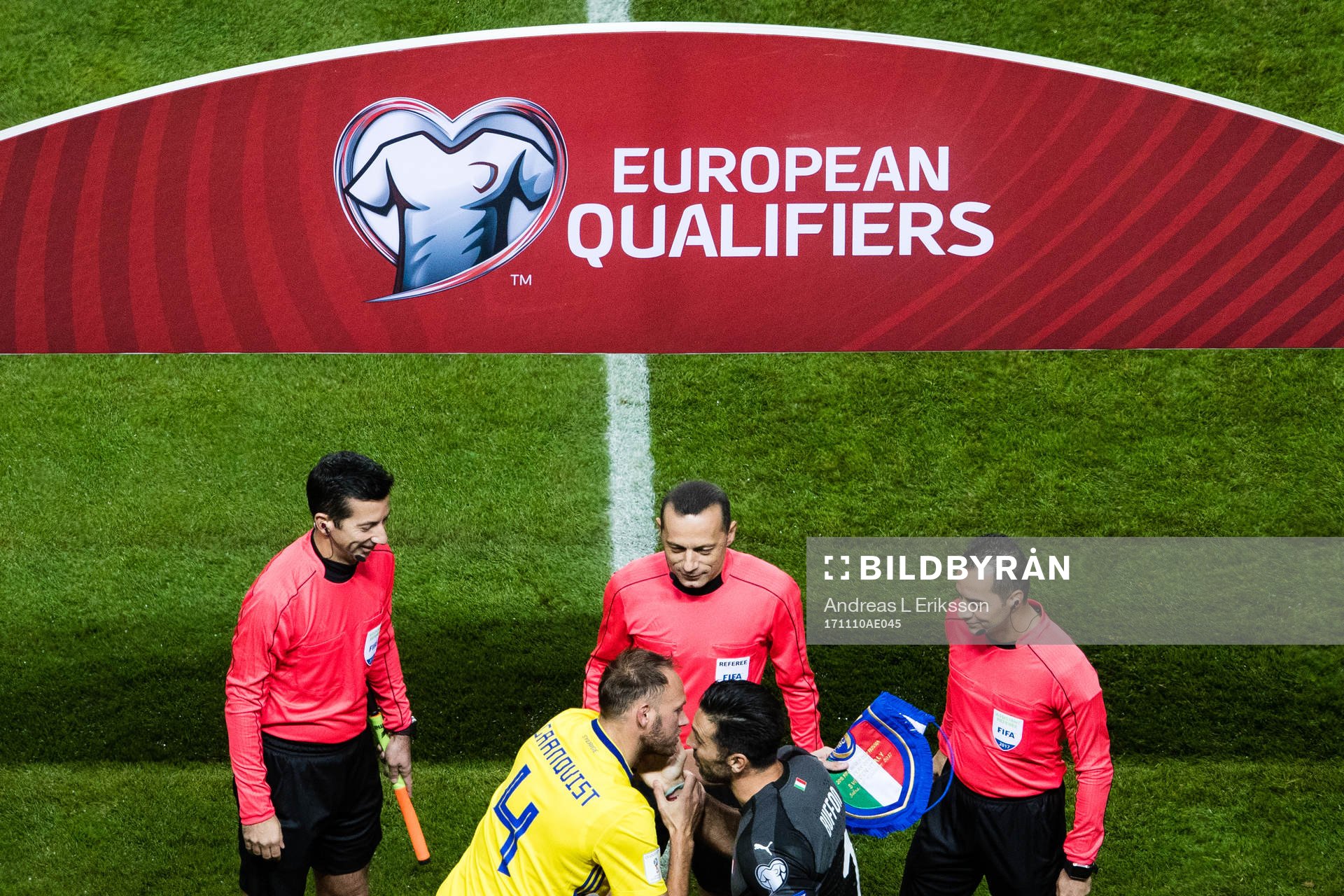 Domare Cuneyt Cakir, Sveriges Andreas Granqvist och