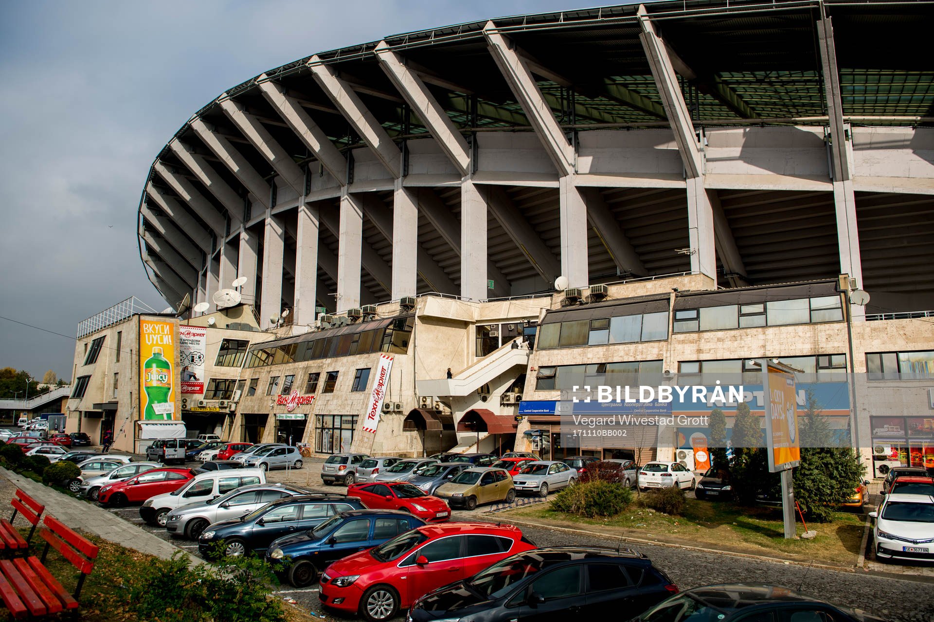 General view of National Arena Philip II of Macedonia on November 10, 2017 in Skopje.