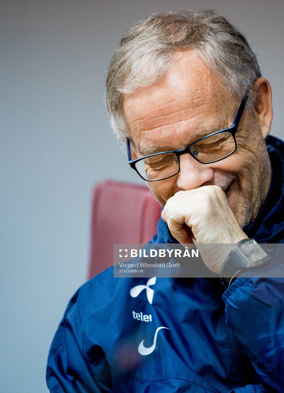 Lars Lagerbäck, head coach of Norway