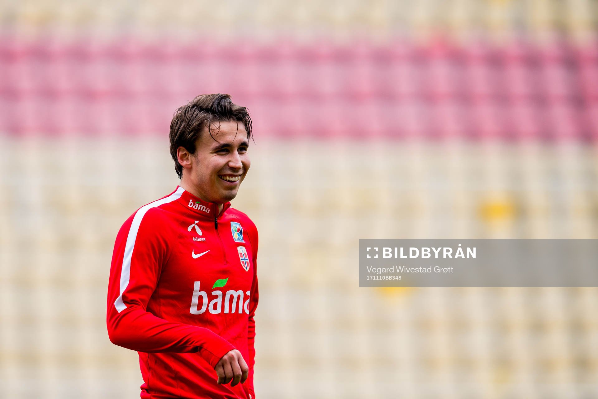 Anders Trondsen of Norway during a training session on November 10, 2017 in Skopje.
