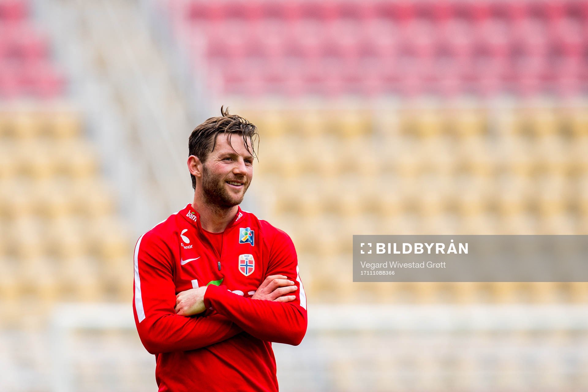 Pål Alexander Kirkevold of Norway during a training session on November 10, 2017 in Skopje.