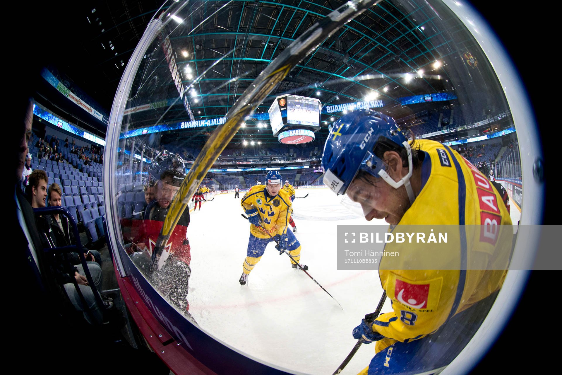 Andrew Ebbett #23, Canada, Erik Gustafsson #29, Sweden and