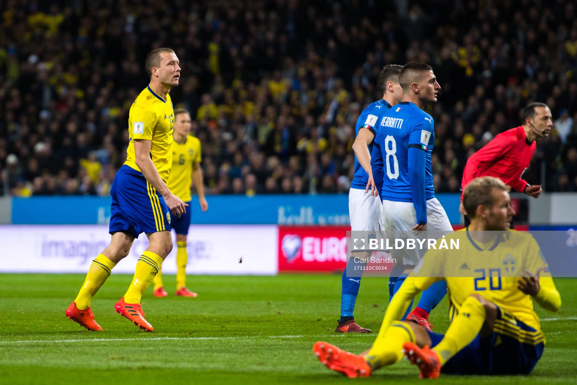 Sveriges Jakob Johansson gör 1-0