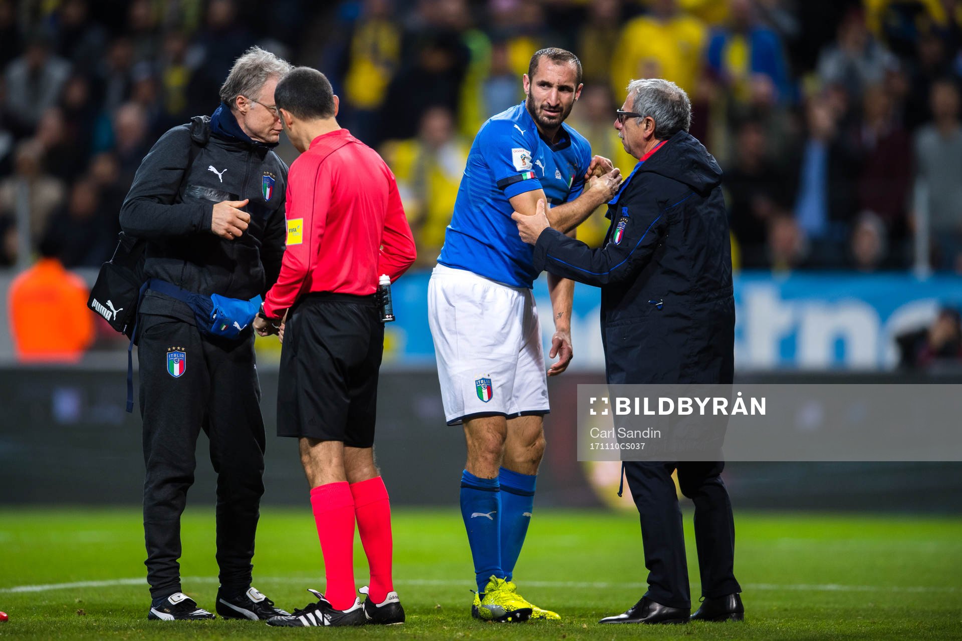 Italiens Giorgio Chiellini har ont