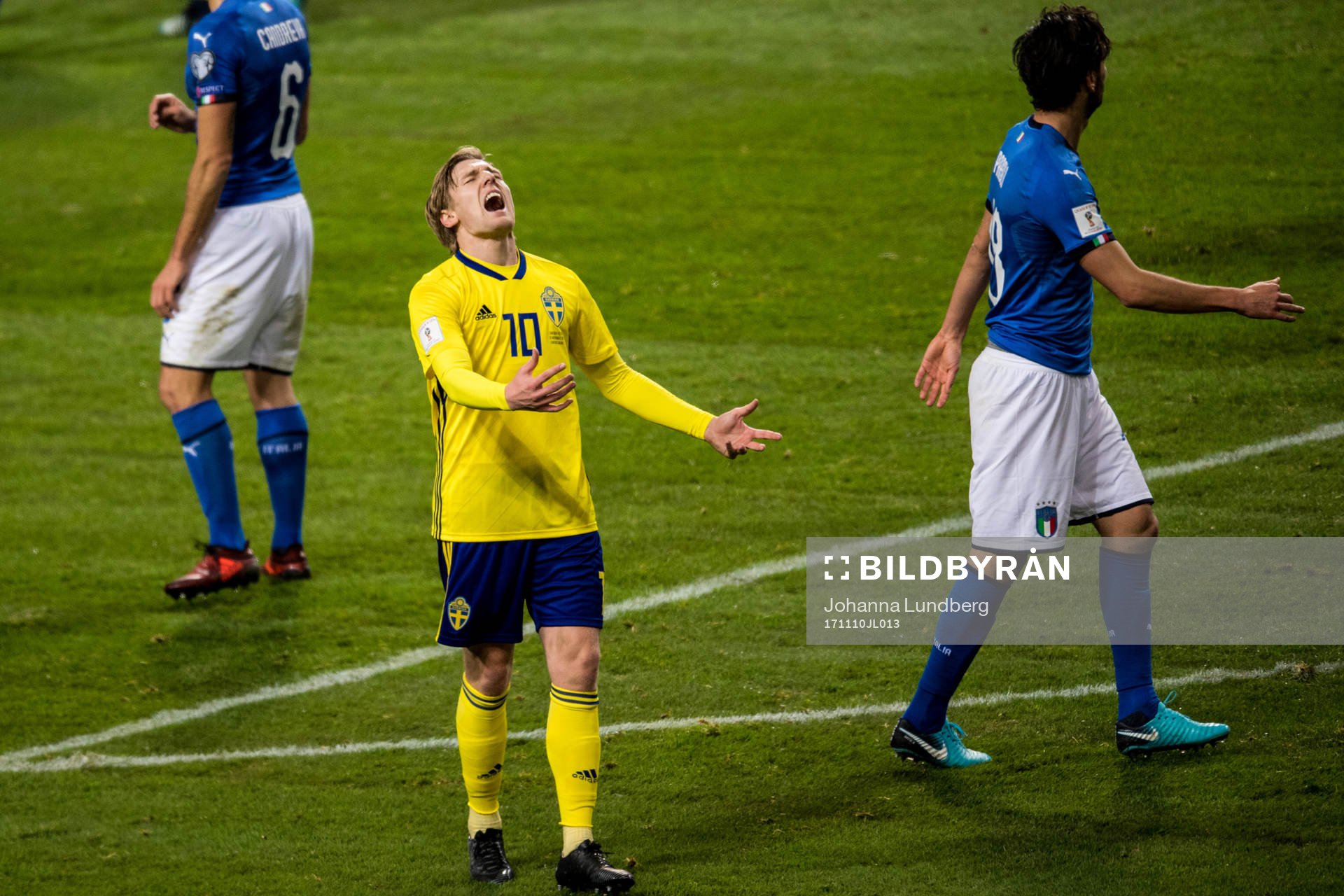 Sveriges Emil Forsberg deppar
