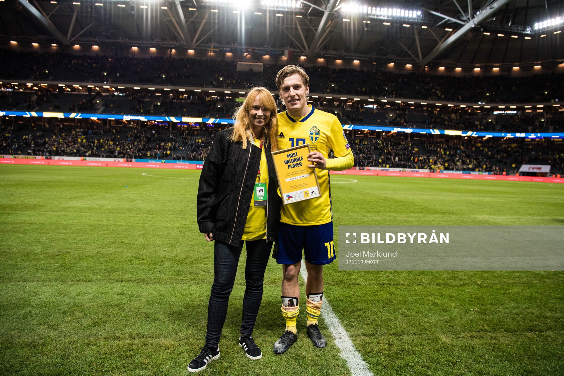 Sveriges Emil Forsberg får pris som matchens lirare av