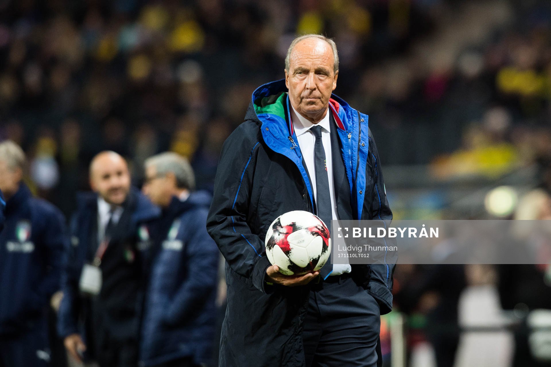 Italiens förbundskapten Gian Piero Ventura före