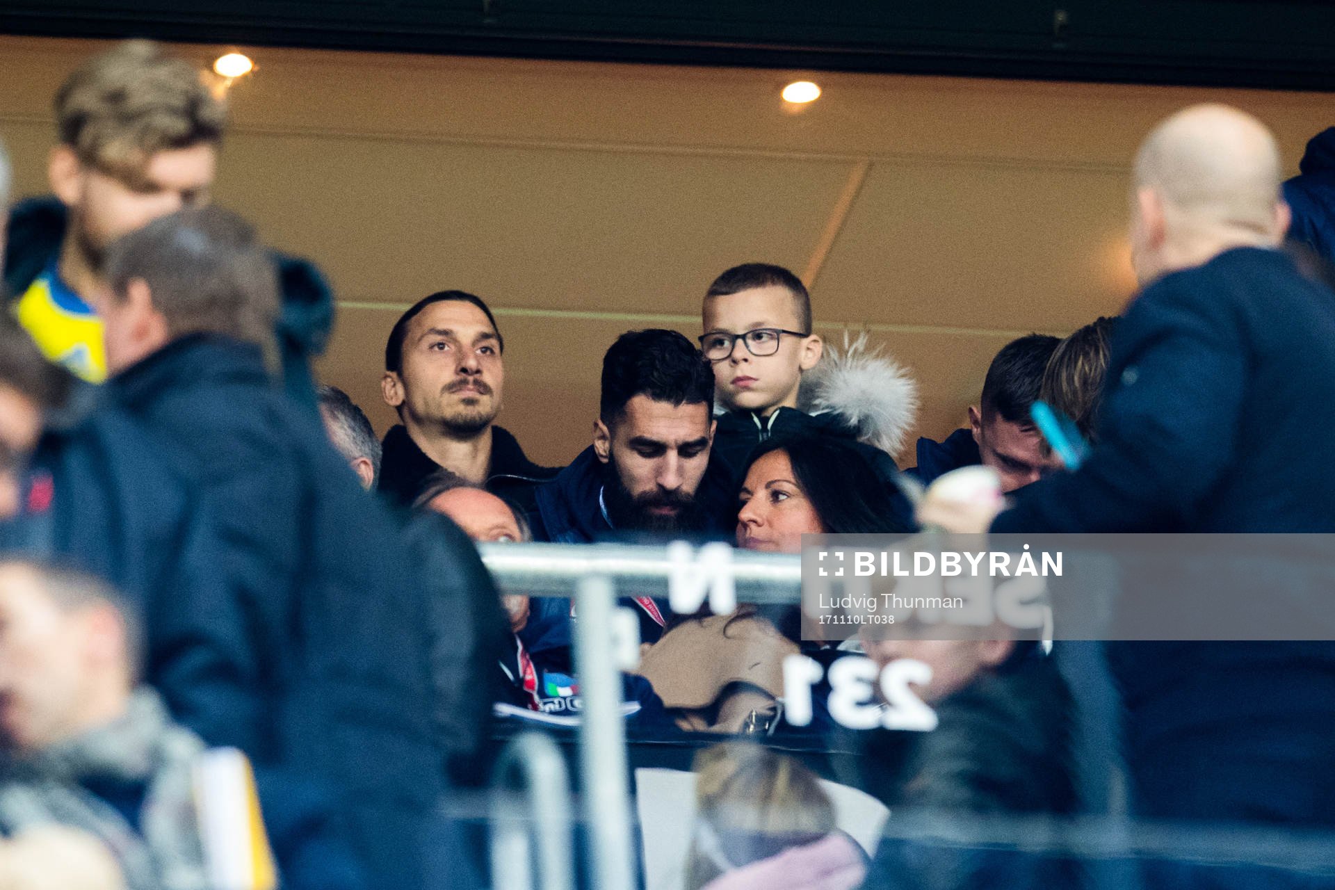 Zlatan Ibrahimovic med sönerna Vincent och Maximilian på
