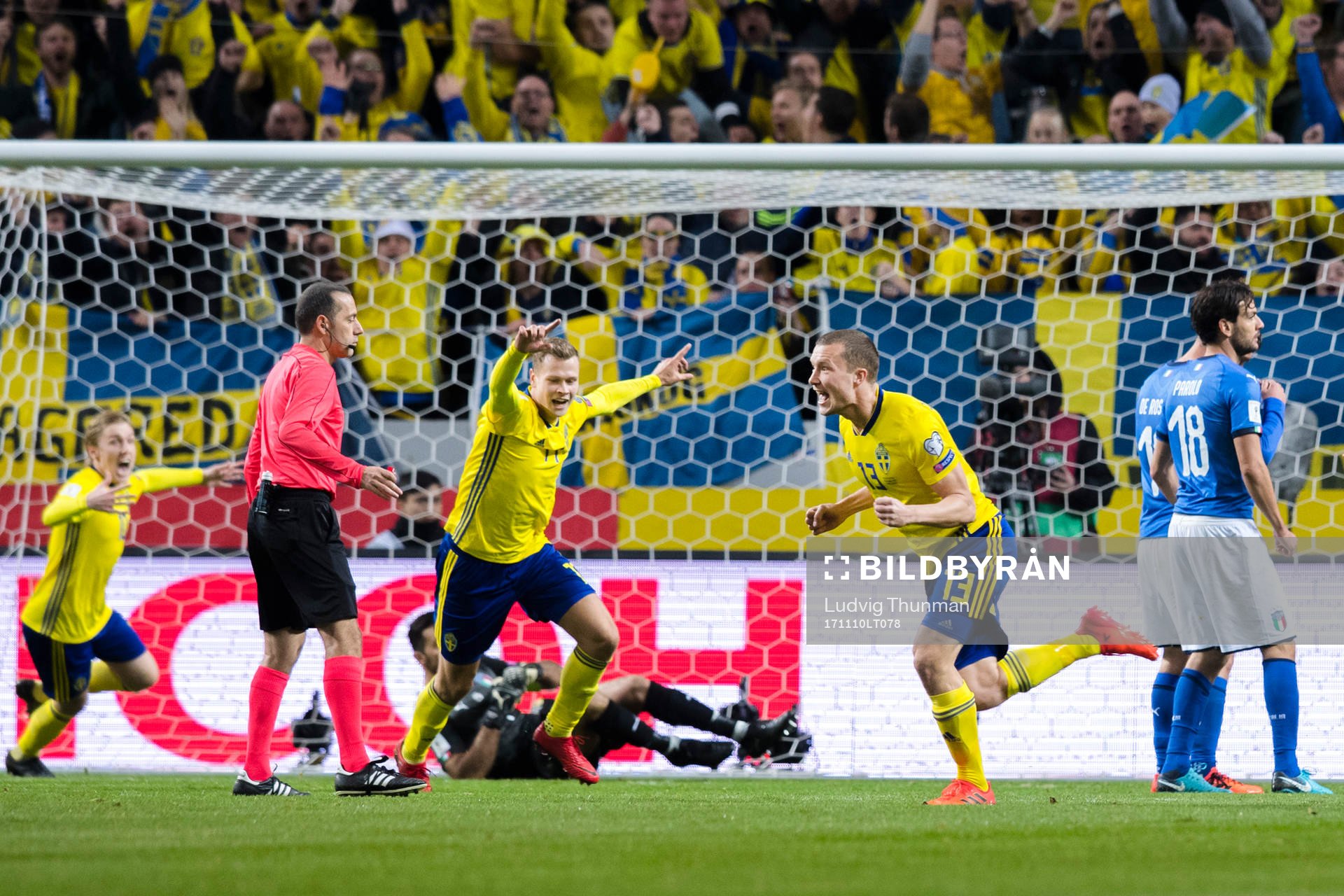 Sveriges Jakob Johansson jublar