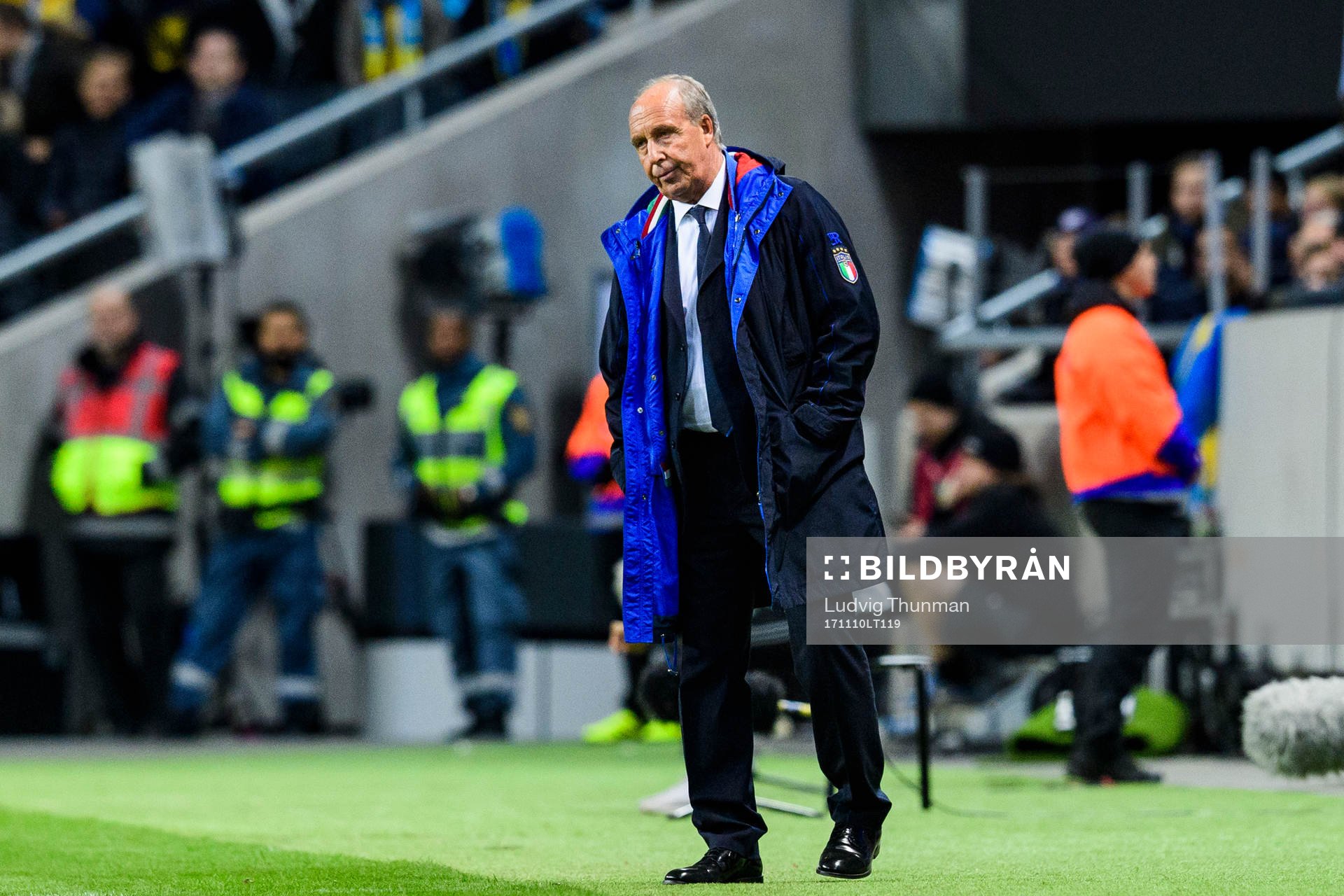 Italiens förbundskapten Gian Piero Ventura deppar