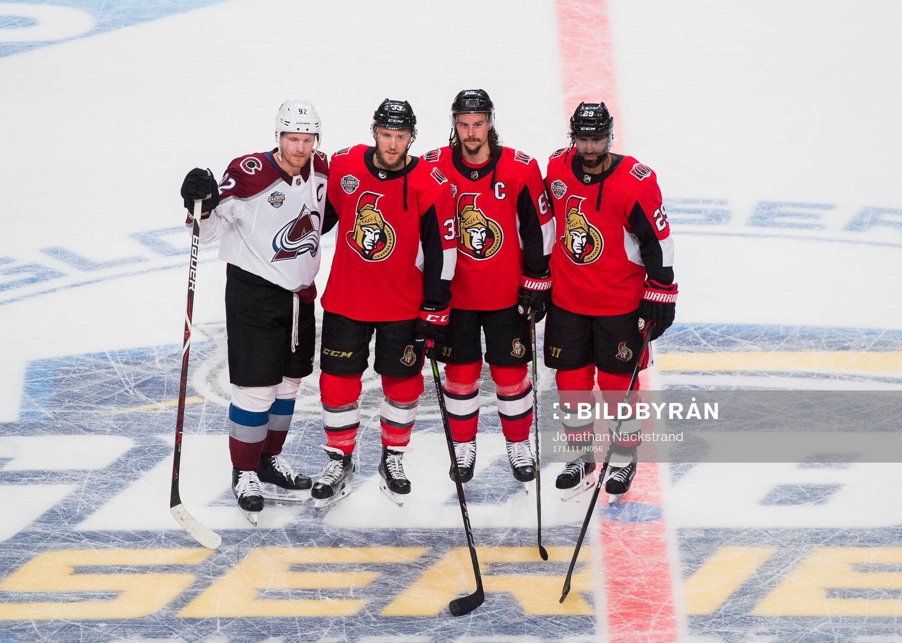 Colorados Gabriel Landeskog, Ottawas Fredrik Claesson, Erik