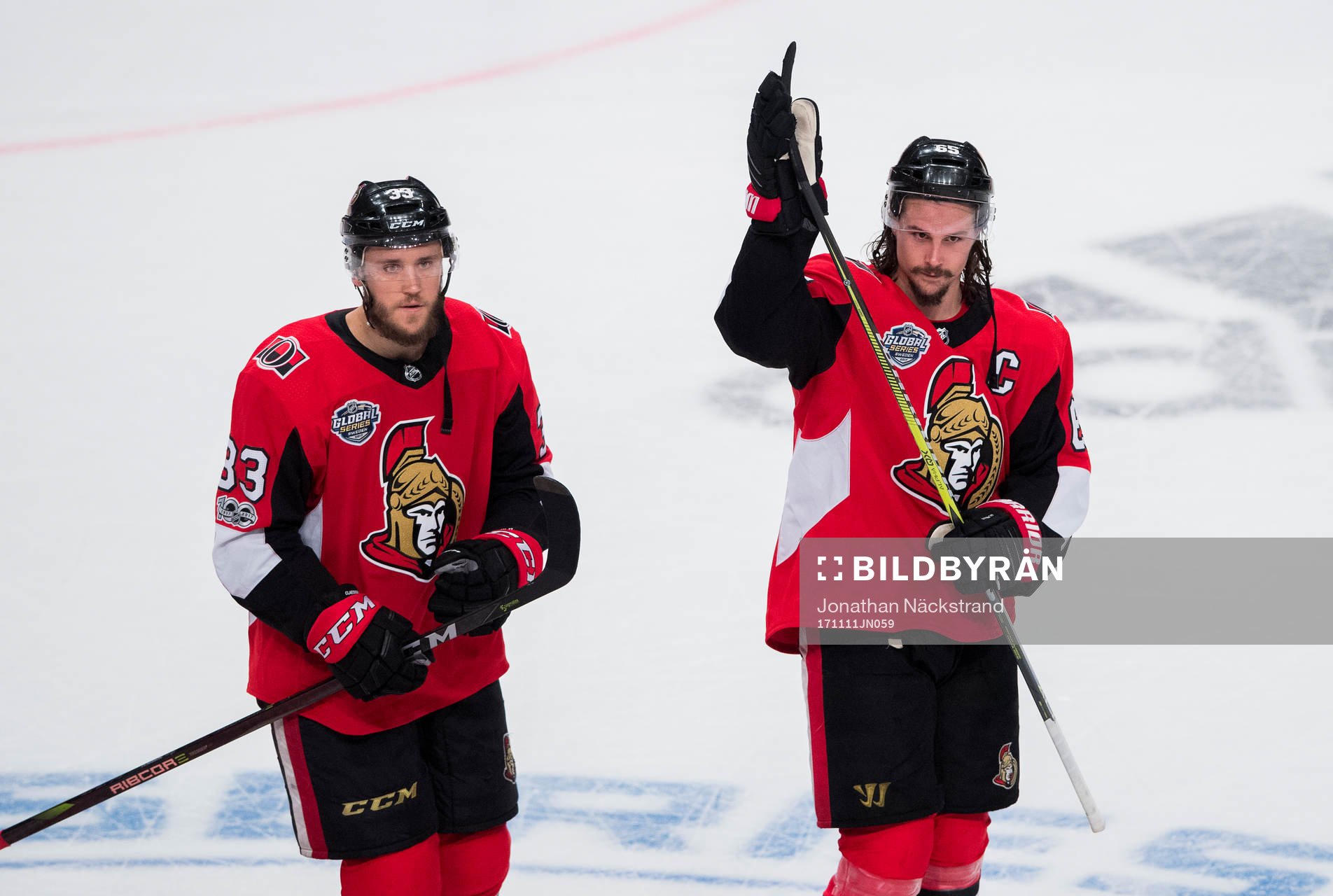 Ottawas Fredrik Claesson och Erik Karlsson