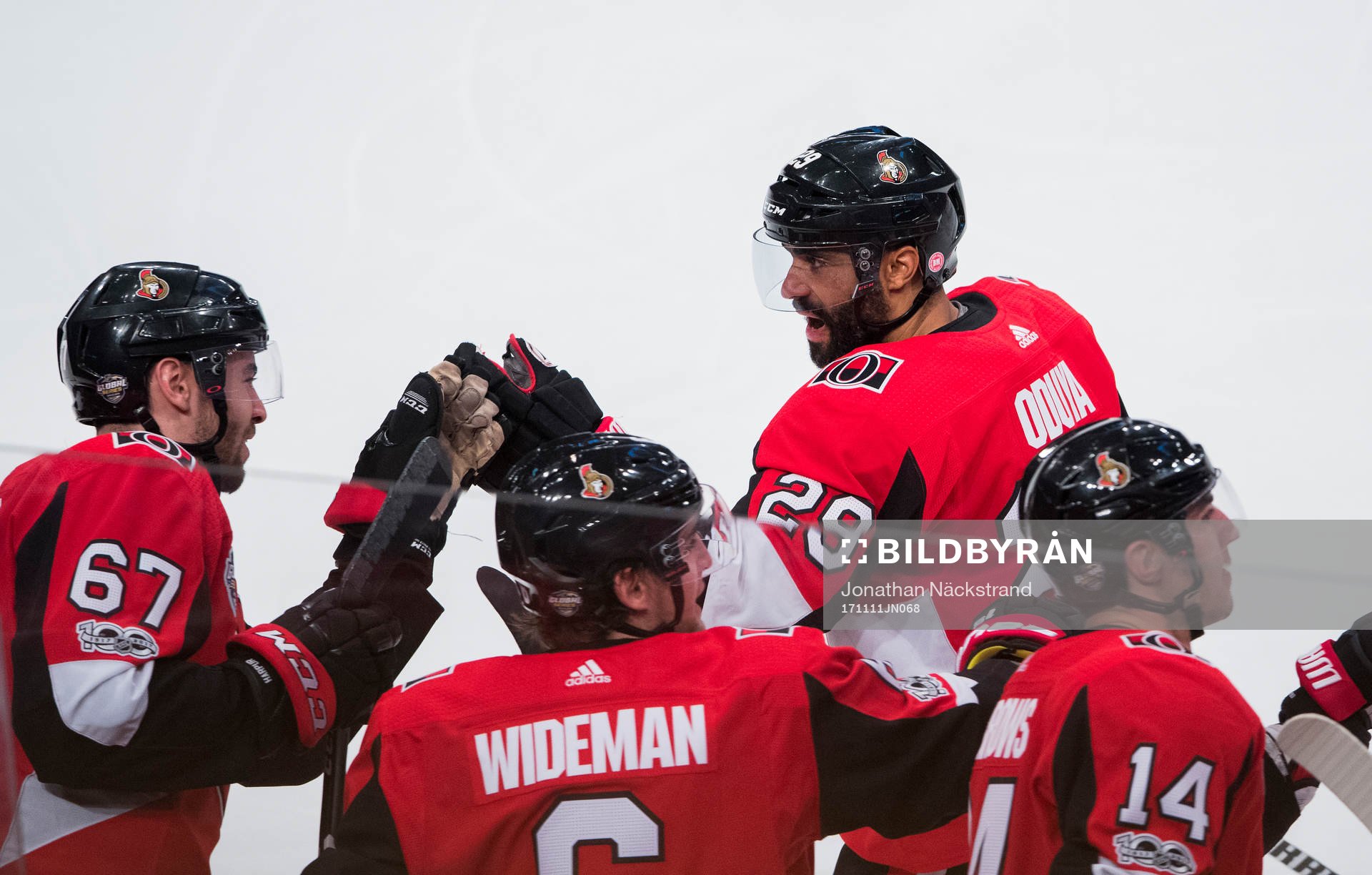 Ottawas Johnny Oduya jublar