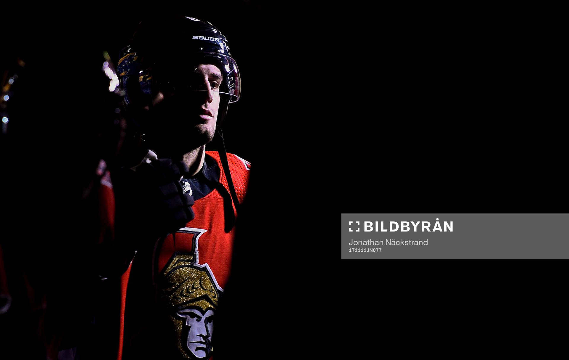 Ottawas Christopher DiDomenico innan ishockeymatchen i NHL