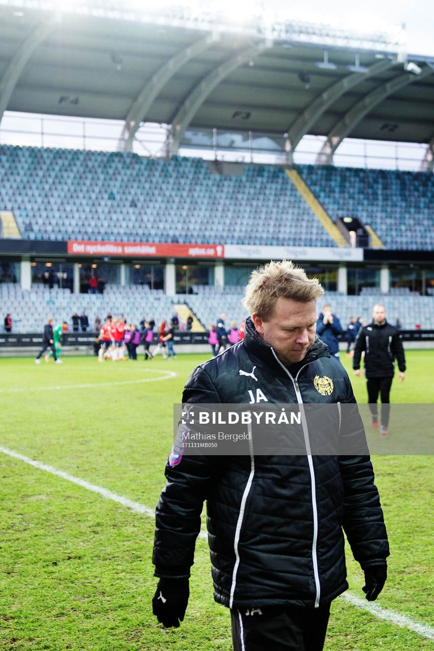 Mjällbys tränare Jonas Andersson deppar