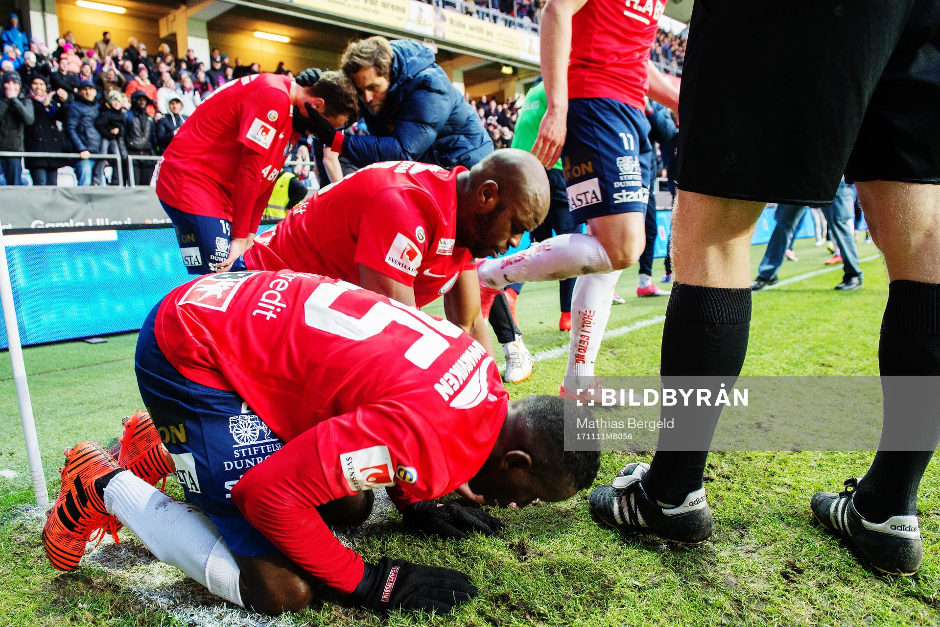 Örgrytes Mohamed Said Adan och Hakeem Araba (målskytt)