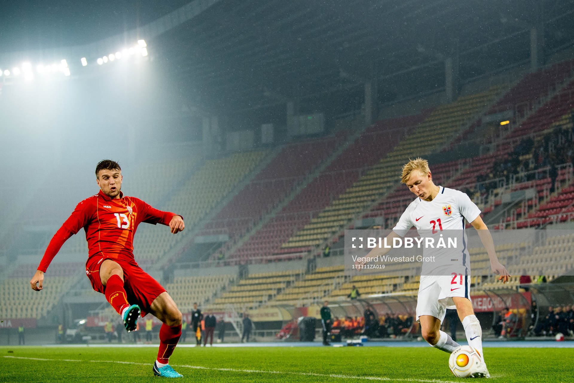 Stefan Ristovski of Macedonia and Birger Meling of Norway