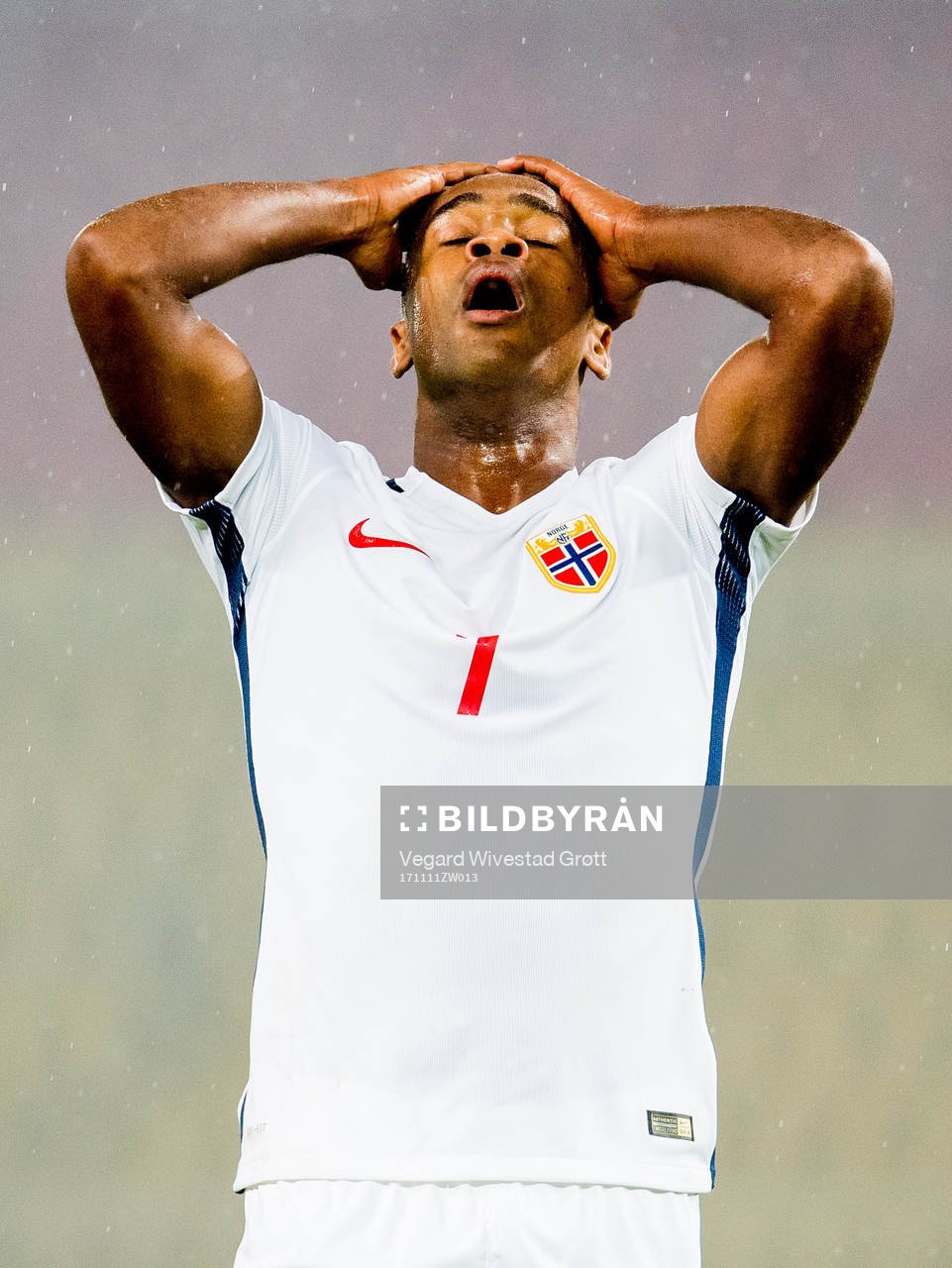 Ola Kamara of Norway reacts