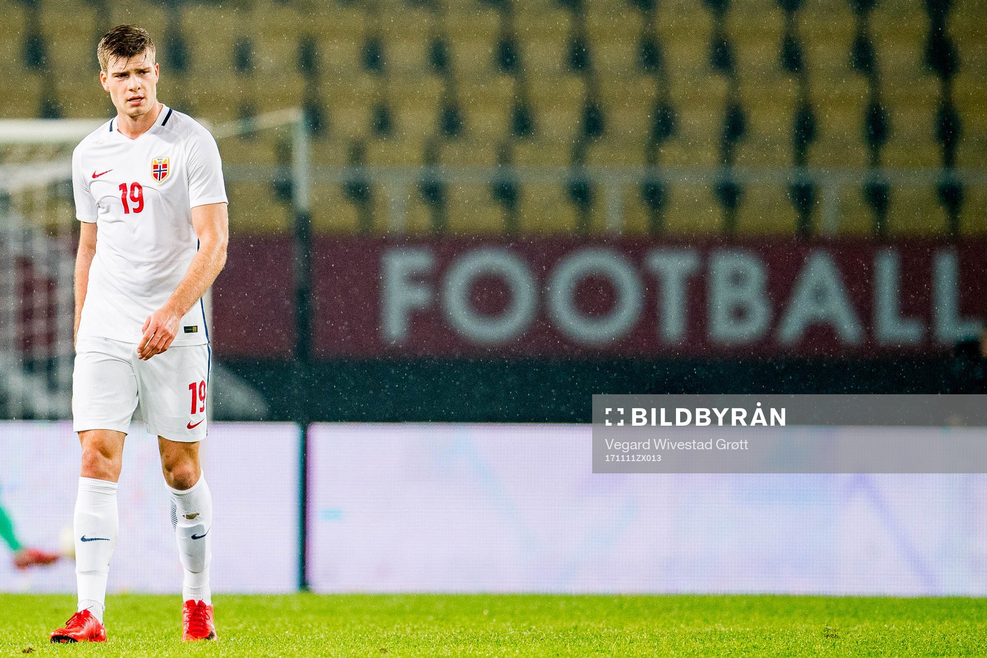 Alexander Sørloth of Norway looks dejected