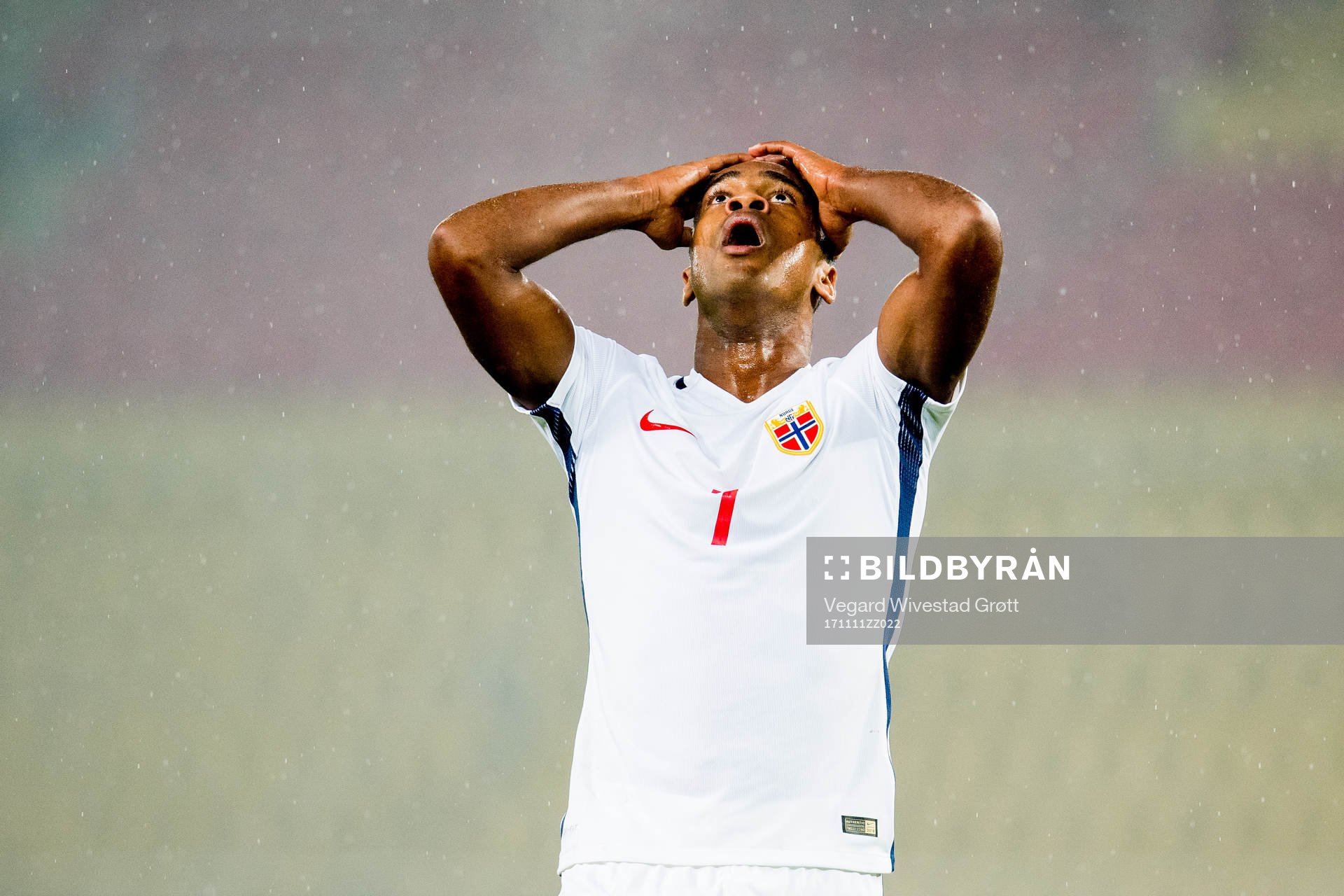 Ola Kamara of Norway reacts