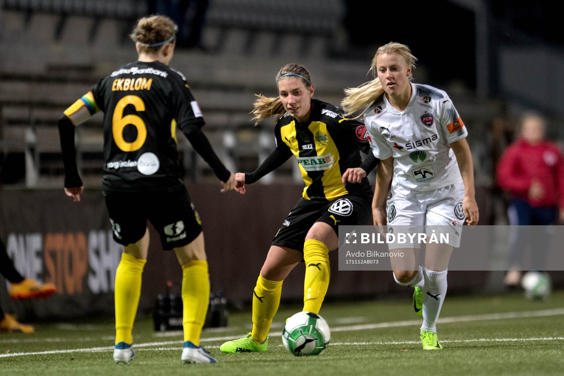 Hammarbys Kajsa Sund och Rosengårds Sophie Sundqvist