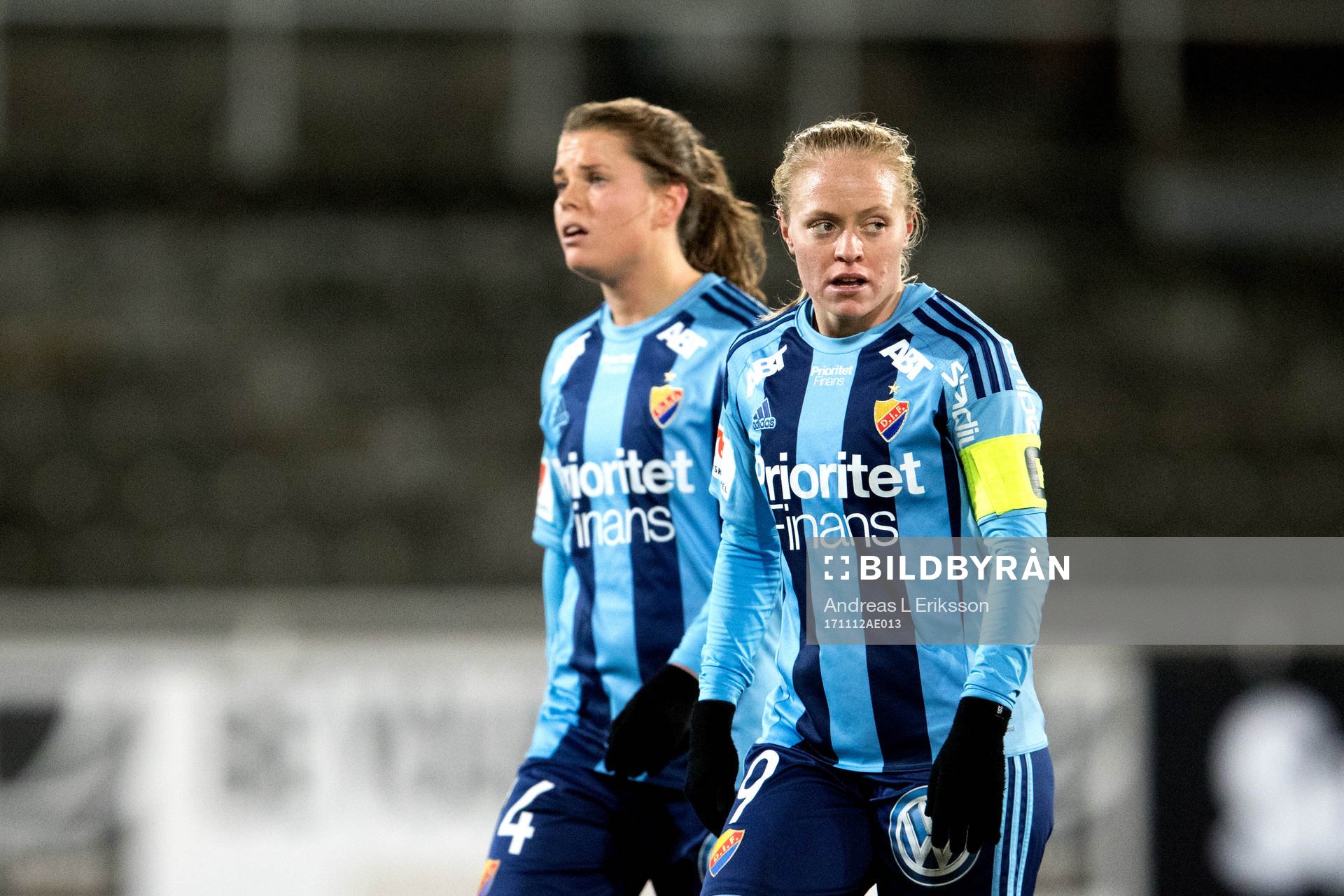 Djurgårdens Hanna Lundqvist och Mia Jalkerud deppar