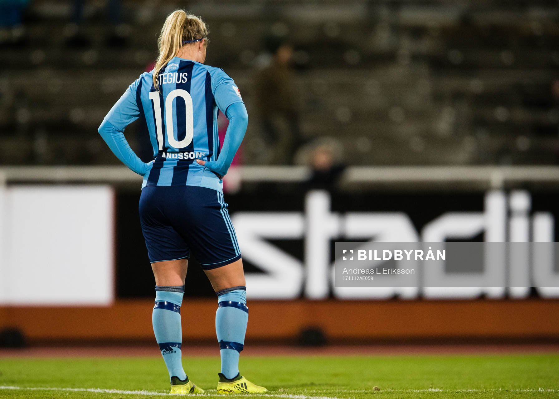 Djurgårdens Madeleine Stegius deppar