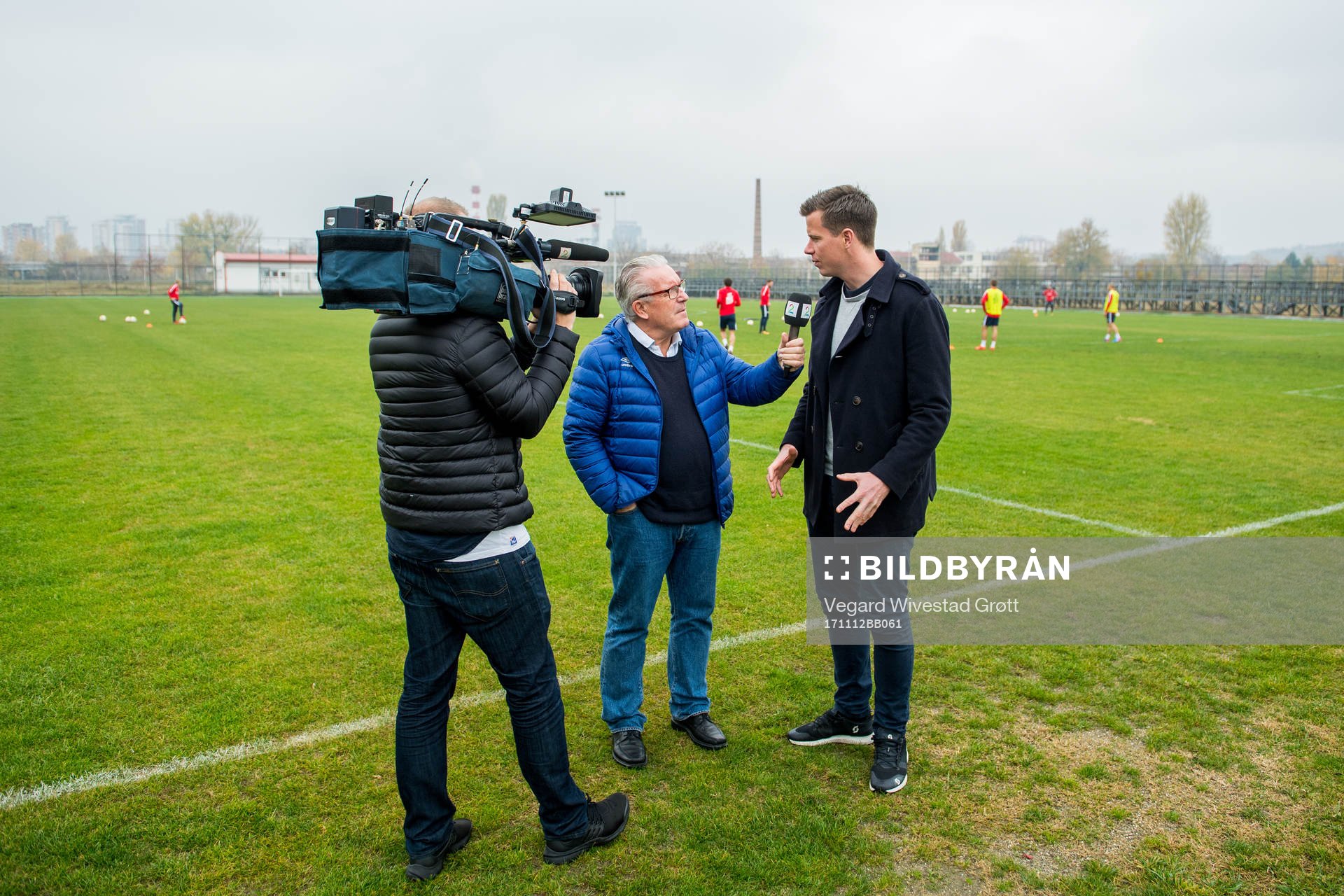Journalists Davy Wathne and Jesper Mathisen of TV 2