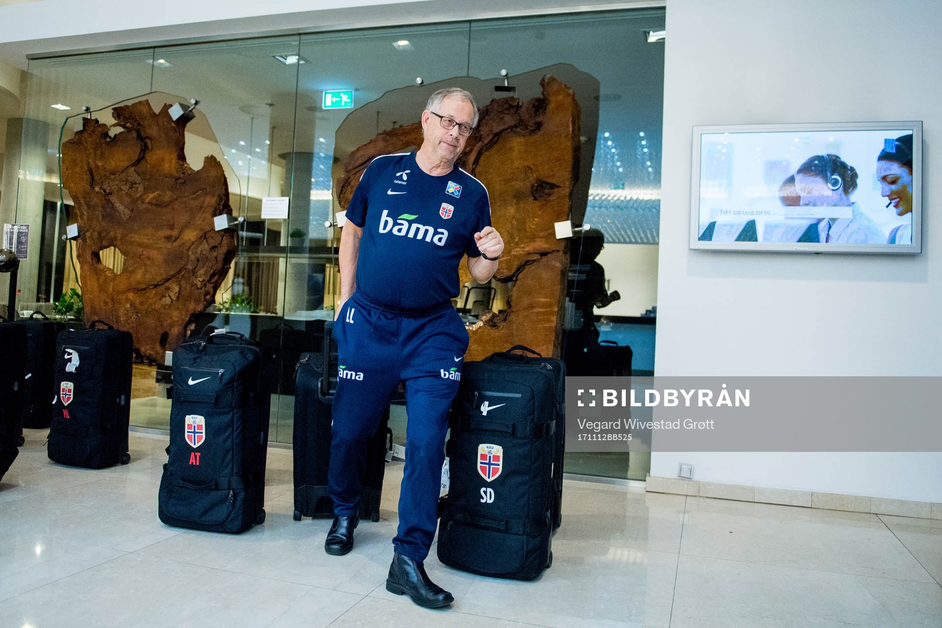 Lars Lagerbäck, head coach of Norway