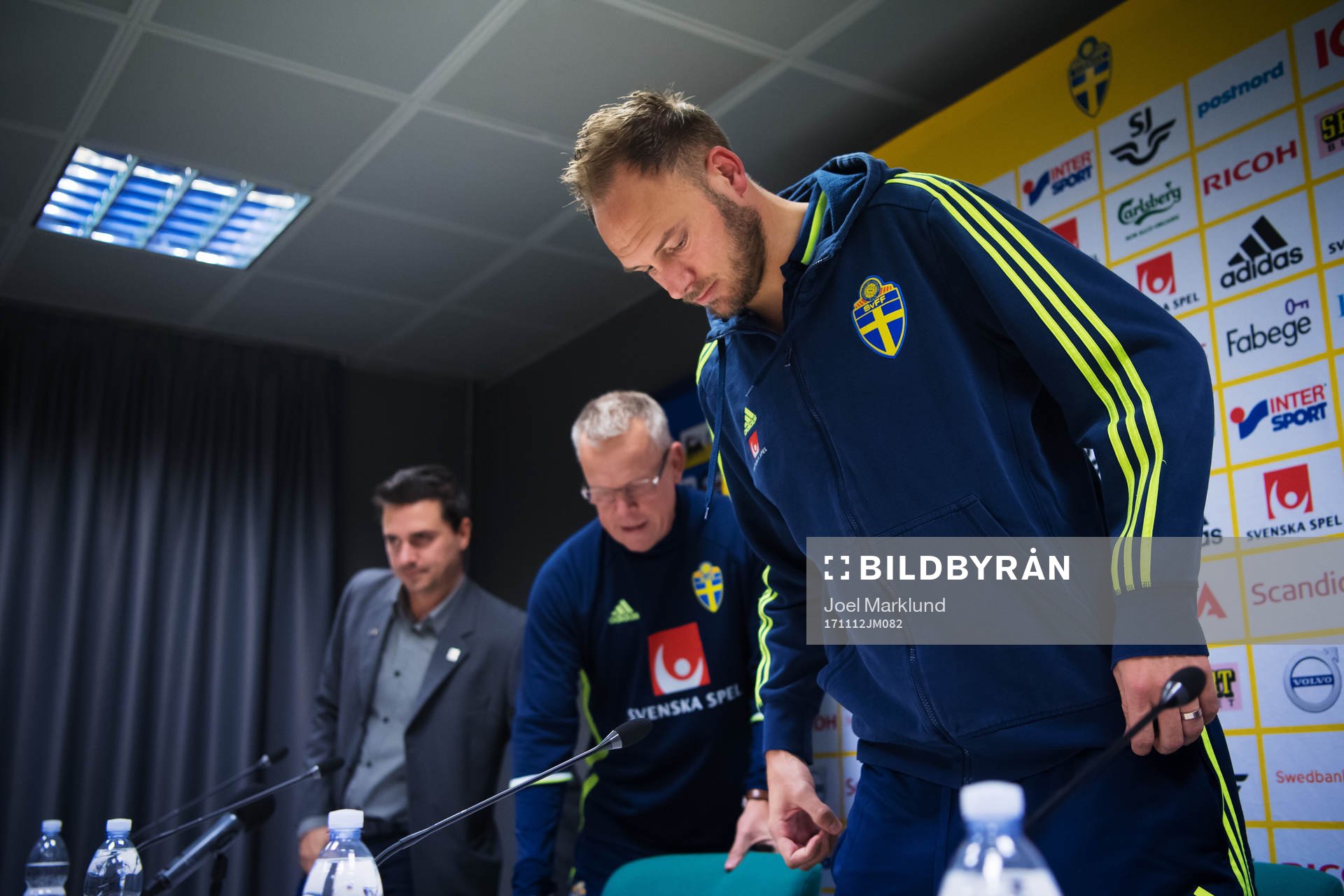 Förbundskapten Janne Andersson och Andreas Granqvist