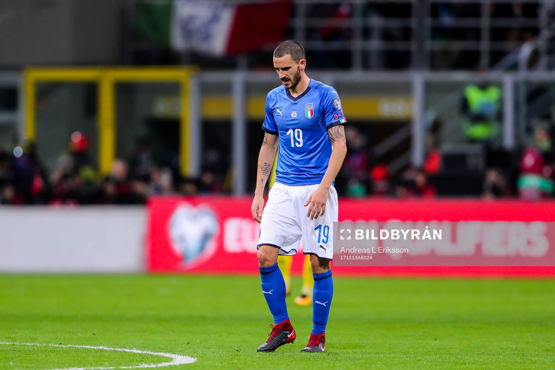Italiens Leonardo Bonucci deppar