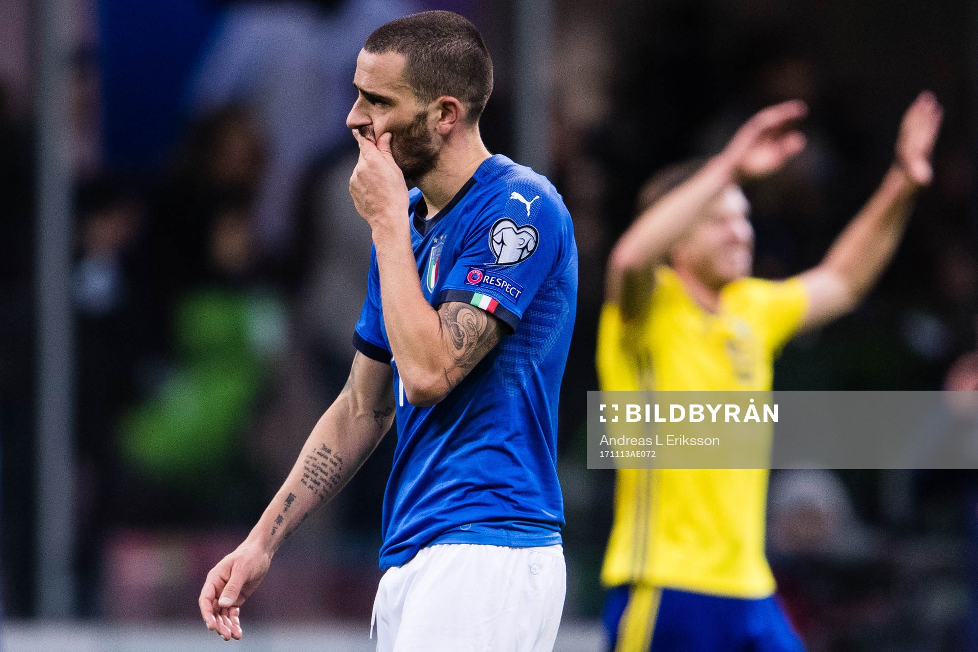 Italiens Leonardo Bonucci deppar