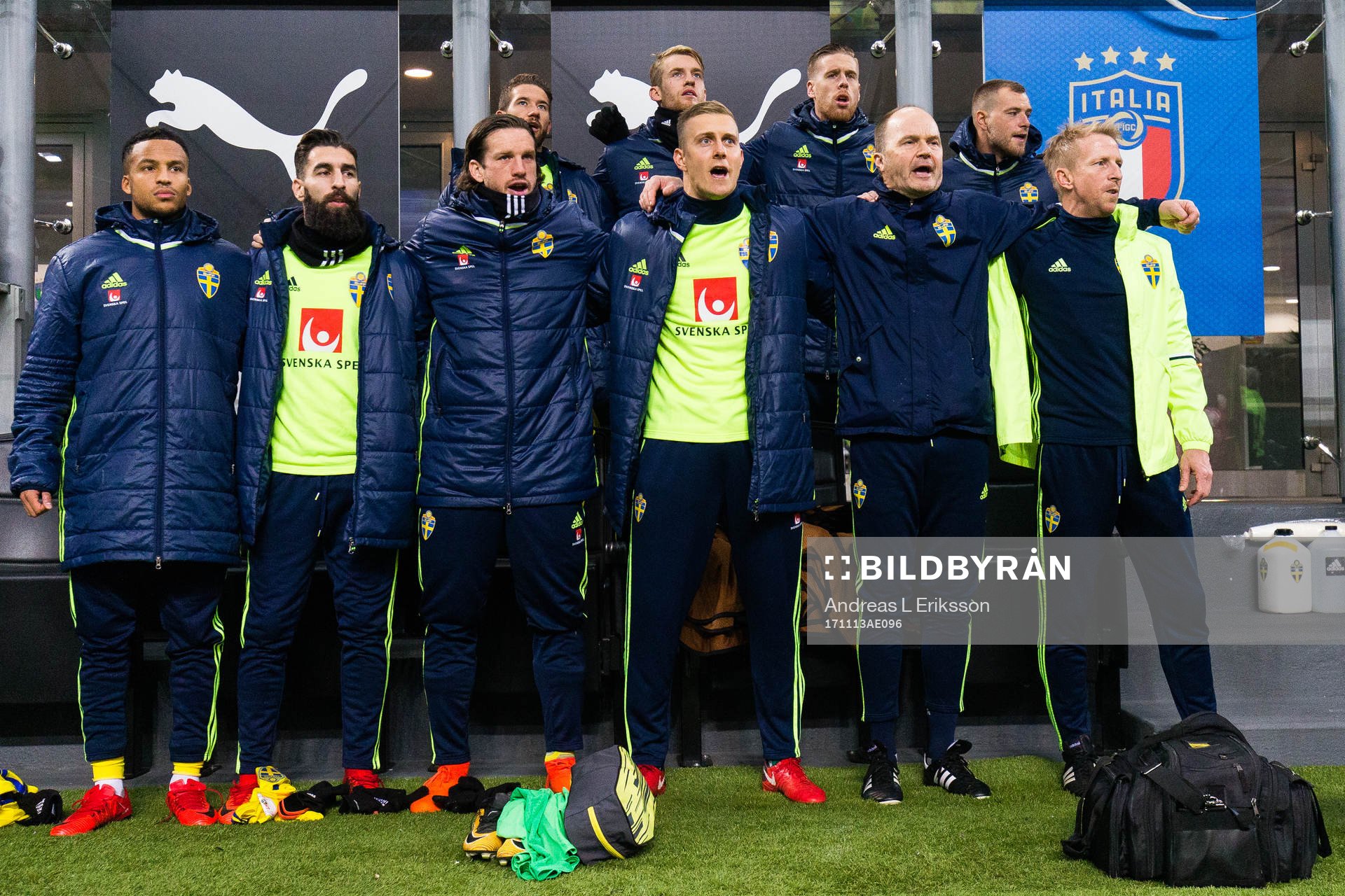 Sveriges Martin Olsson, Jummy Durmaz, Gustav Svensson,