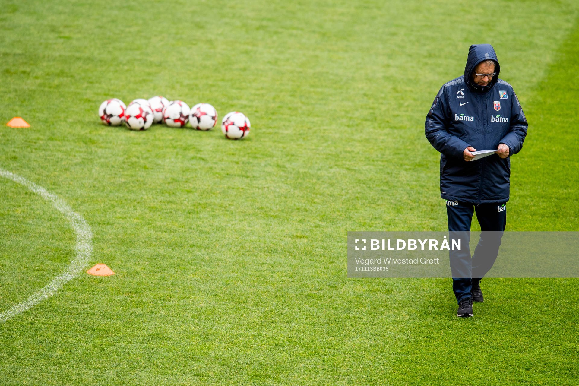 Lars Lagerbäck, head coach of Norway