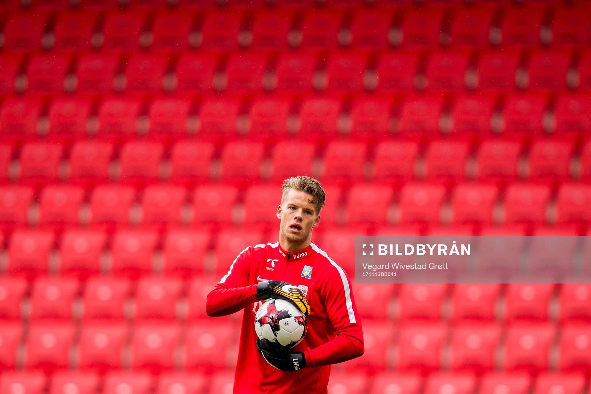 Goalkeeper Ørjan Nyland of Norway