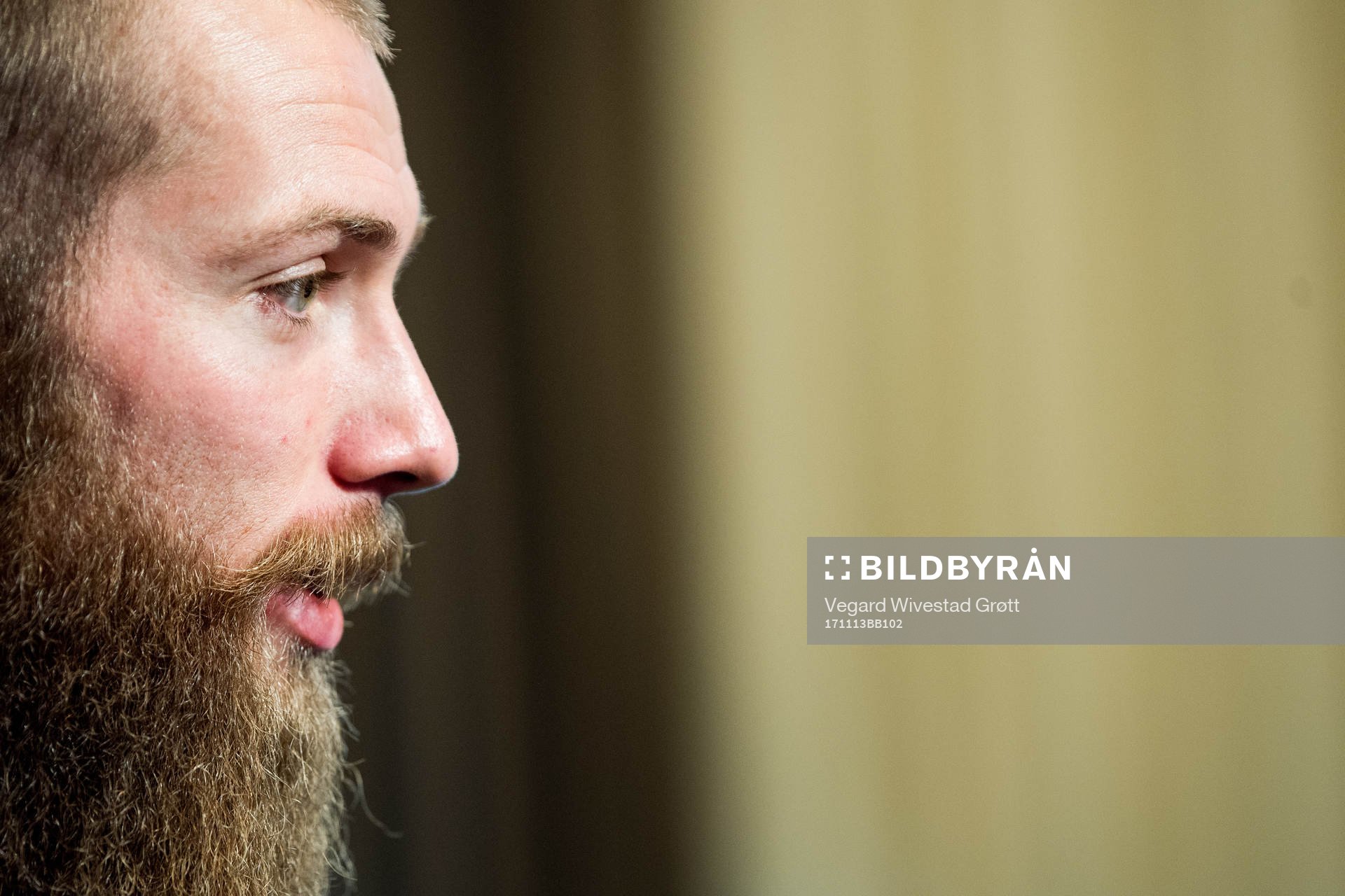 Jo Inge Berget of Norway during a press event on November 13, 2017 in Bratislava.