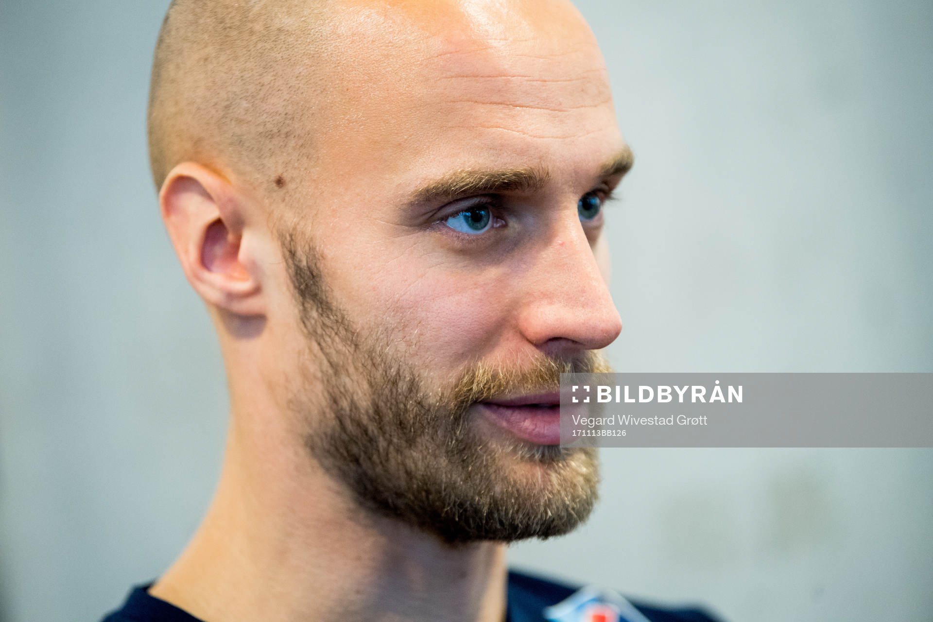 Tore Reginiussen of Norway during a press event on November 13, 2017 in Bratislava.