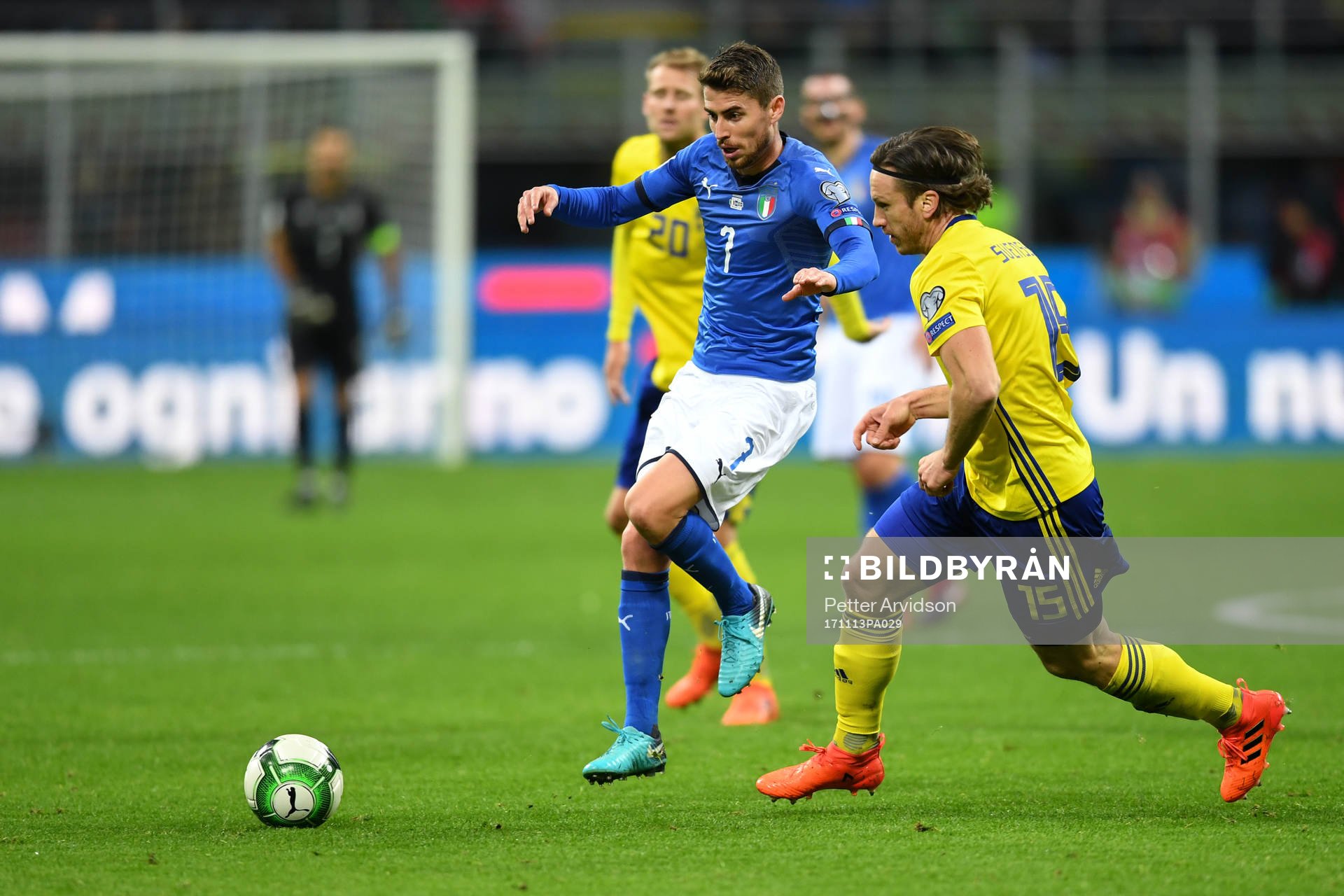 Italiens Jorginho och Sveriges Gustav Svensson