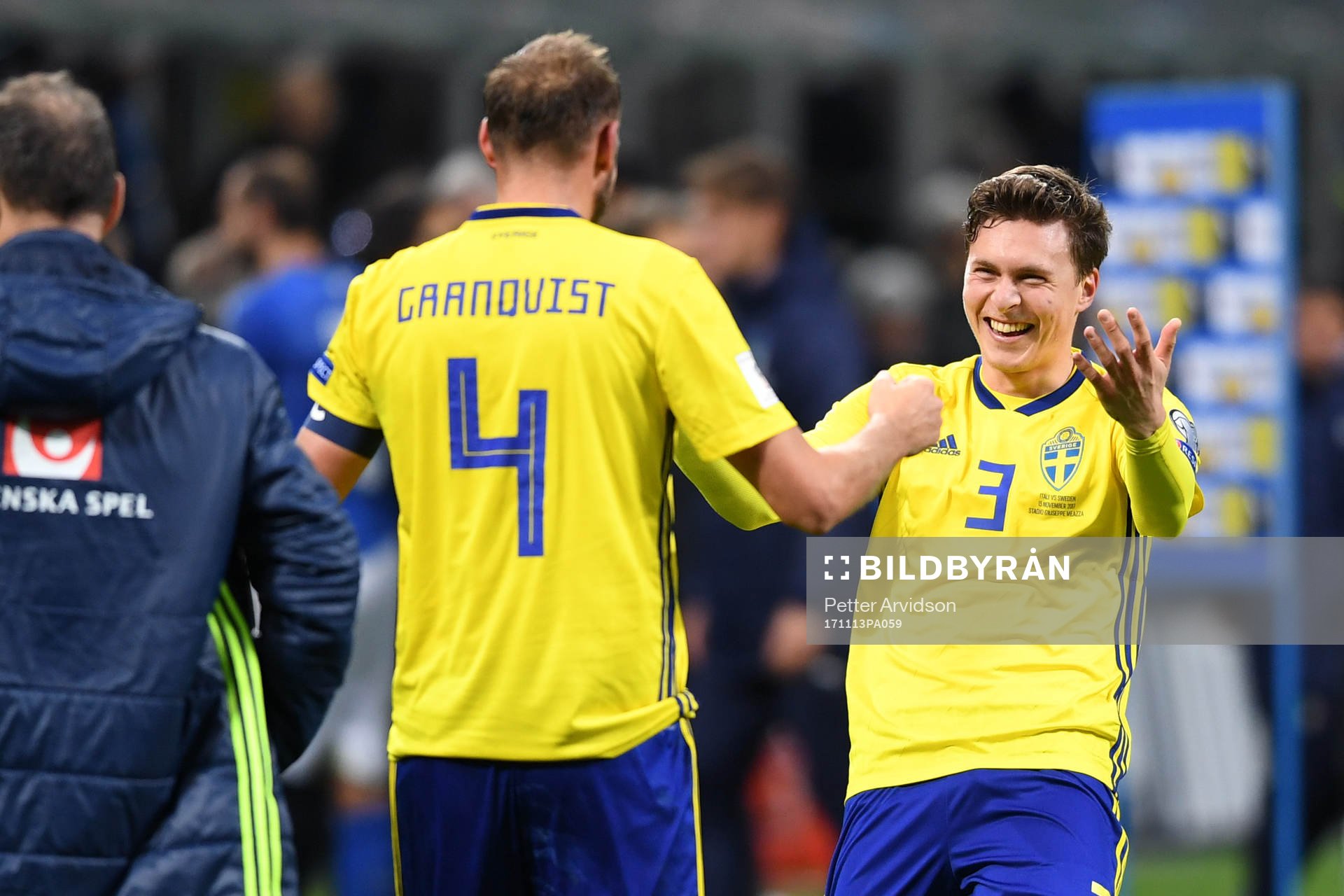 Sveriges Andreas Granqvist och Victor Nilsson Lindelöf